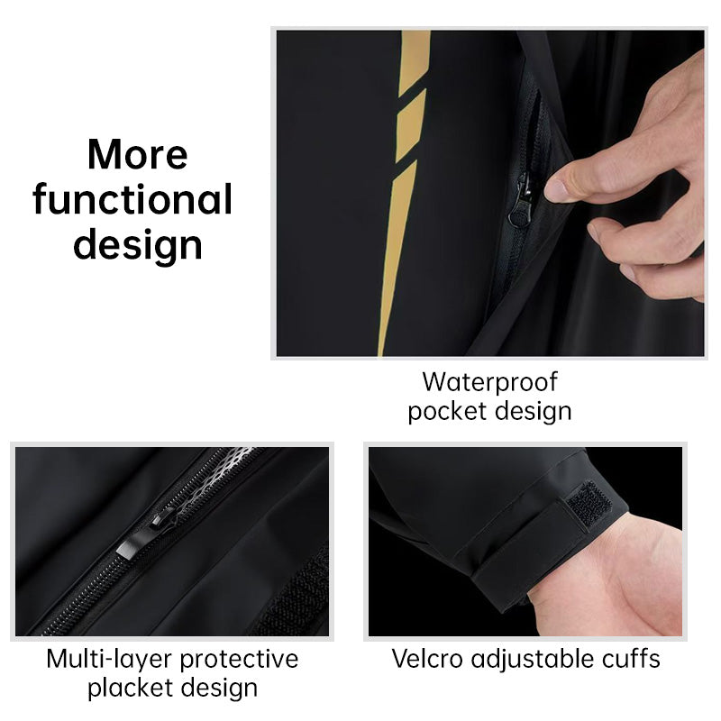 Waterproof Split Motorcycle Rain Suit - Lightweight, Foldable, Windproof, Heavy Rain Protection