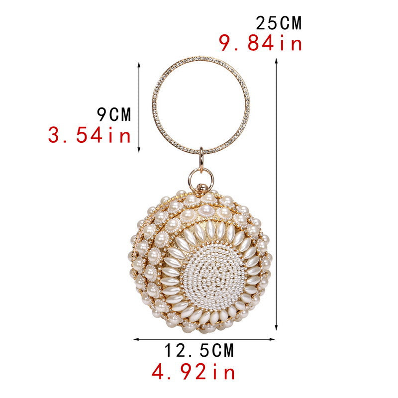 New Dinner Bags European and American Banquet Clutches Evening Metal Bags Women's Bags