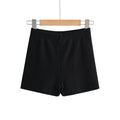 Yoga Exercise Home Leisure Threaded Elastic Hip Wrap Shorts