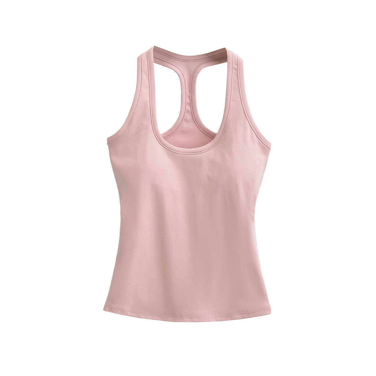 Workout Yoga Tank Top for Women with Padded Bra, Wearable as Outer or Inner Layer, Backless Design, Summer Strappy Top