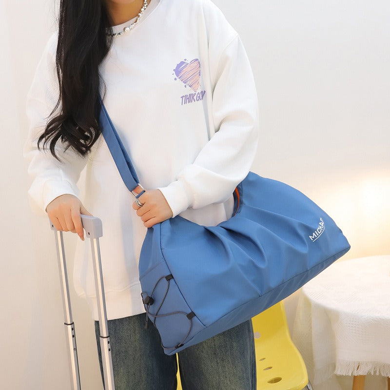 New Single Shoulder Yoga Bag Nylon Large Capacity Travel Bag Wholesale Multi functional Simple Fitness Bag