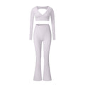 Yoga suit set sandblasting tight fitting shaping high waist fitness sports leisure yoga suit set