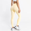 Nylon seamless knitted sexy slim fit lifting buttocks sweat absorbing solid color yoga pants