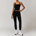 Quick drying vest yoga suit outdoor training suit running exercise fitness suit set
