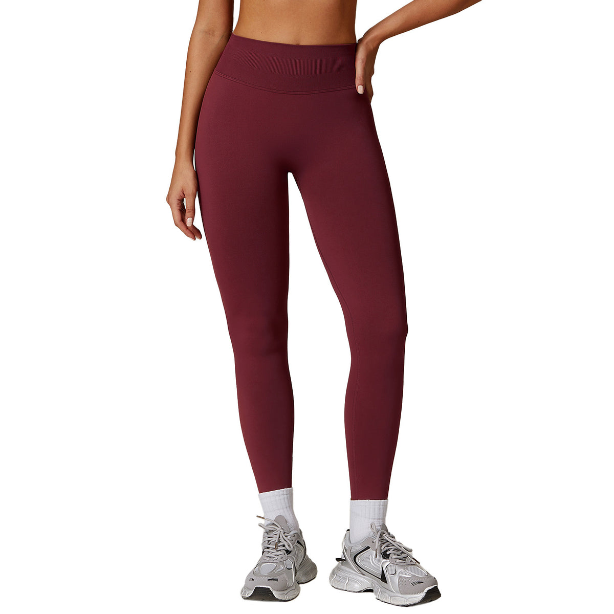 Peach Hip Seamless Tight Yoga Pants for Women's Outerwear Running Exercise Speed Drying Fitness Pants
